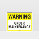 Customized Safety Signs,Warning Under Maintenance Sign